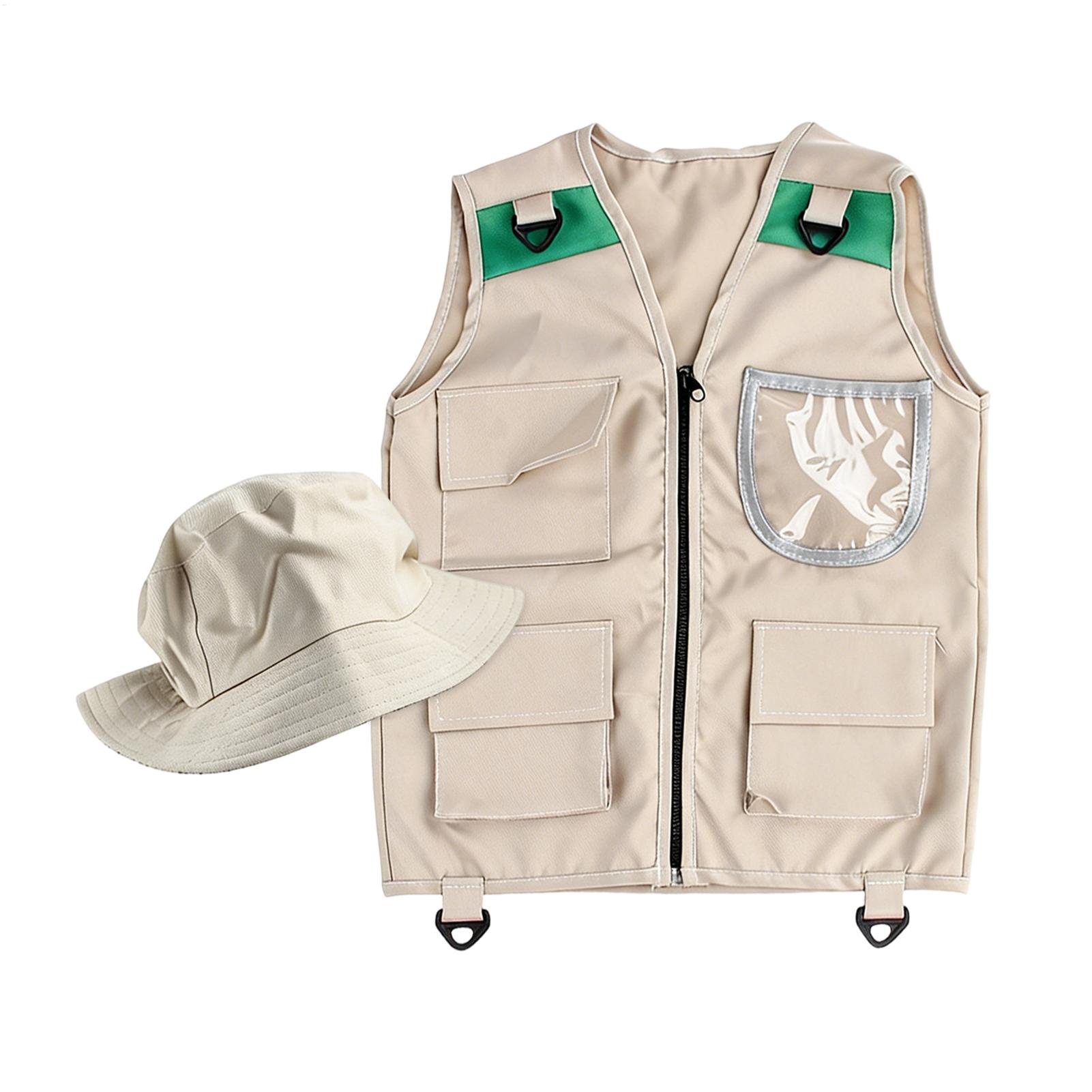 Outdoor Adventure Activities For Kids - Gilet e Cappello per Costume da