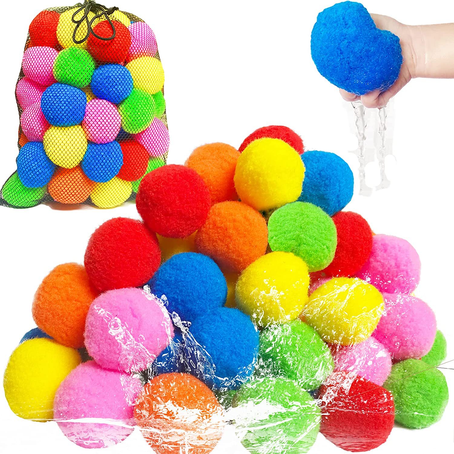 Outdoor Adventure Games - 12/30/60 pezzi palloncini d'acqua riutilizzabili in