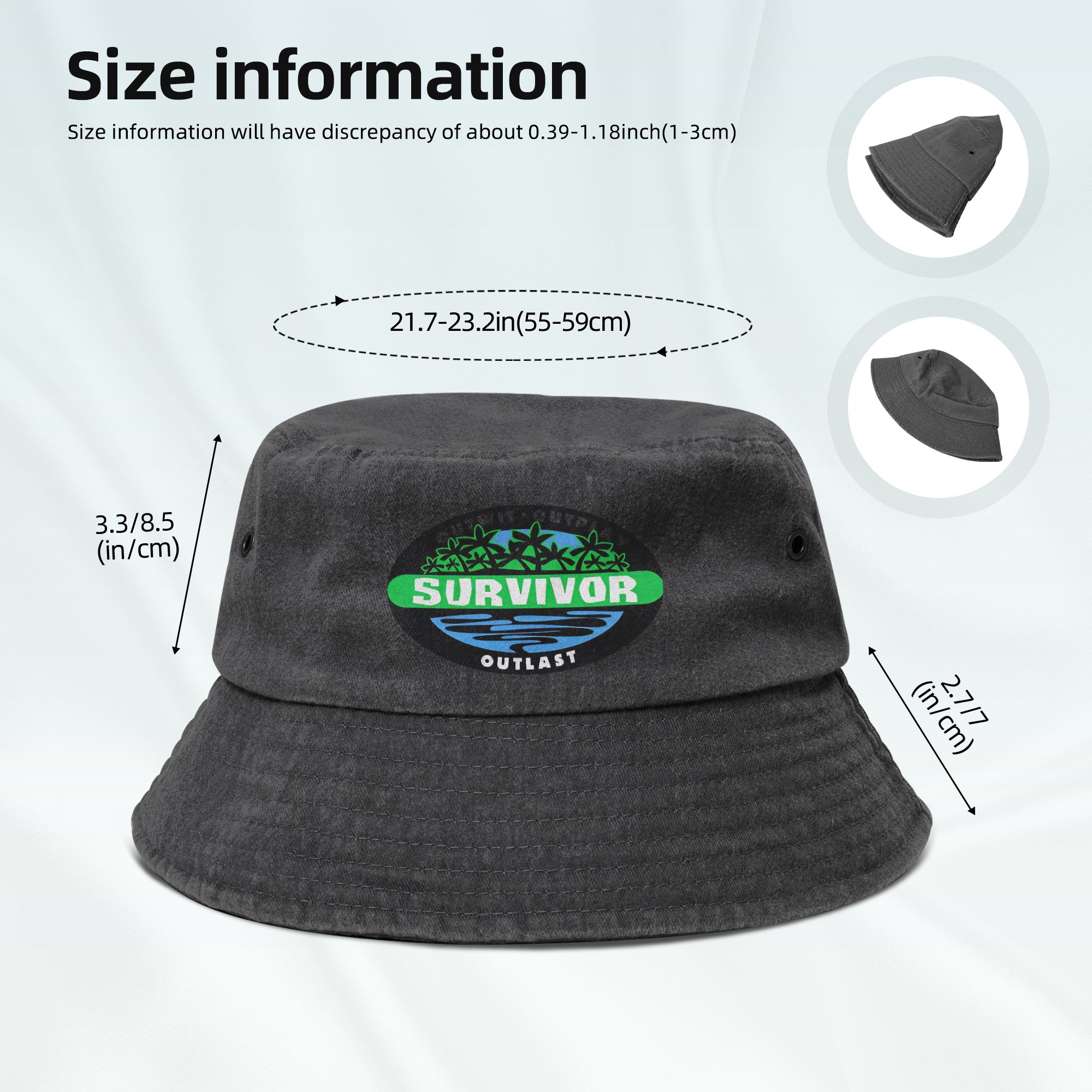 Cappello da pescatore in denim - Outdoor Adventure And Travel Show recensione e prezzo