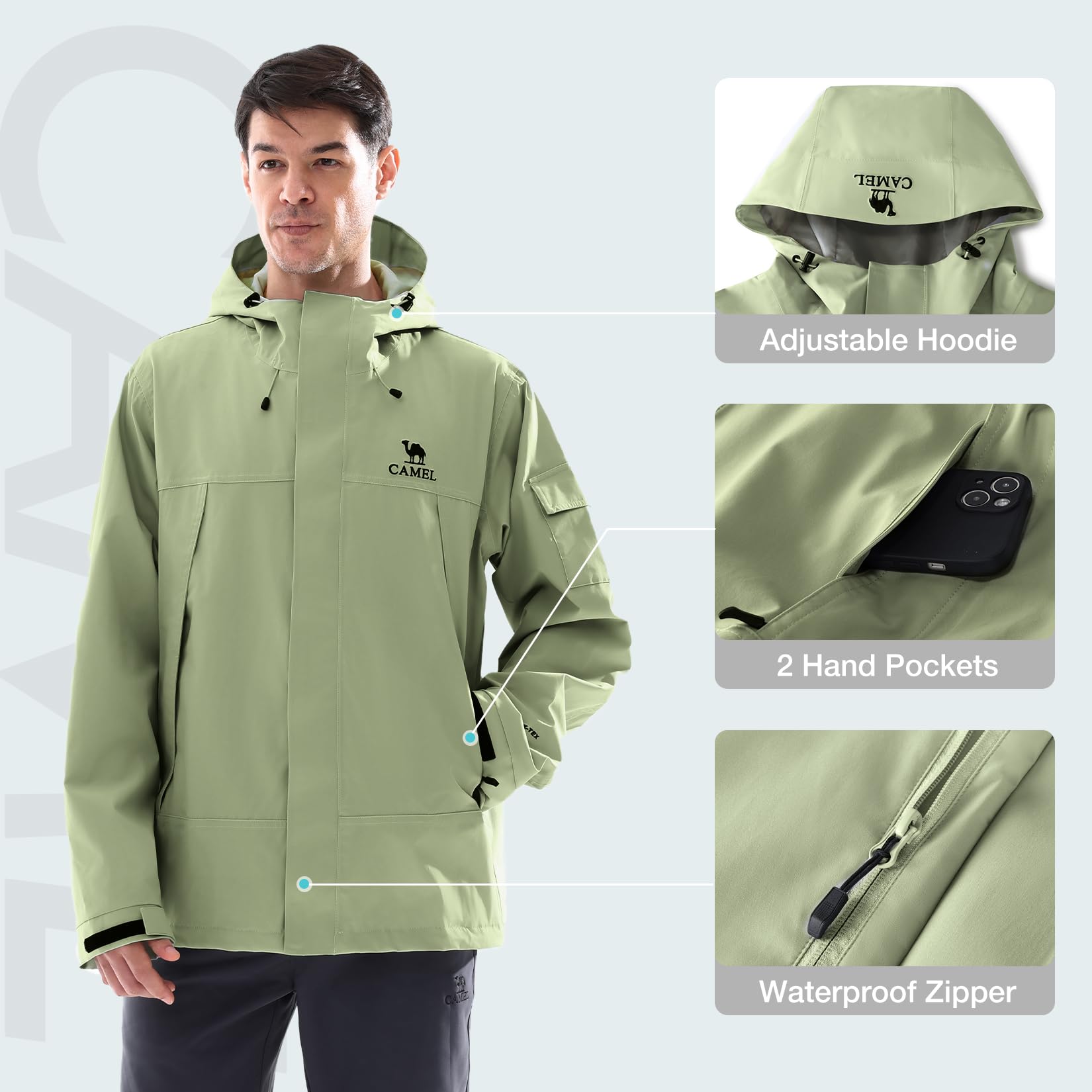 GOLDEN CAMEL Giacche antipiogg - Outdoor Adventure Windbreaker recensione e prezzo